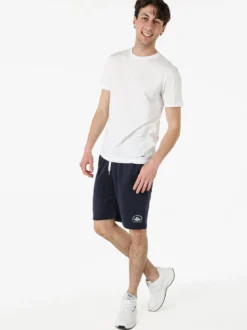 Lonsdale Bermuda sportivi da uomo con logo e coulisse - blu scuro