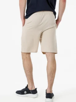Lonsdale Bermuda sportivi da uomo con logo e coulisse - naturale