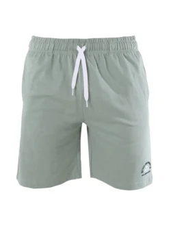 Lonsdale Bermuda sportivi da uomo con logo e coulisse - pistacchio