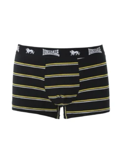 Lonsdale Boxer da uomo in cotone a righe - nero