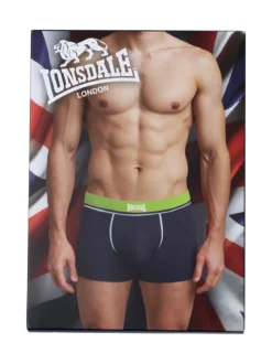 Lonsdale Boxer da uomo in cotone - nero