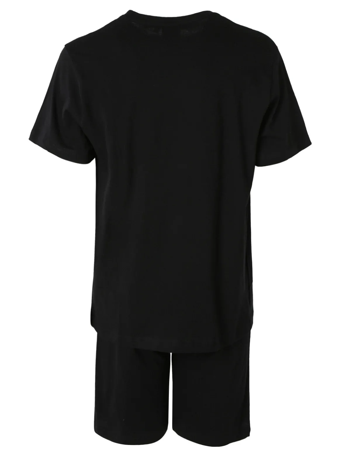 Lonsdale Completo corto da uomo in cotone con logo - nero