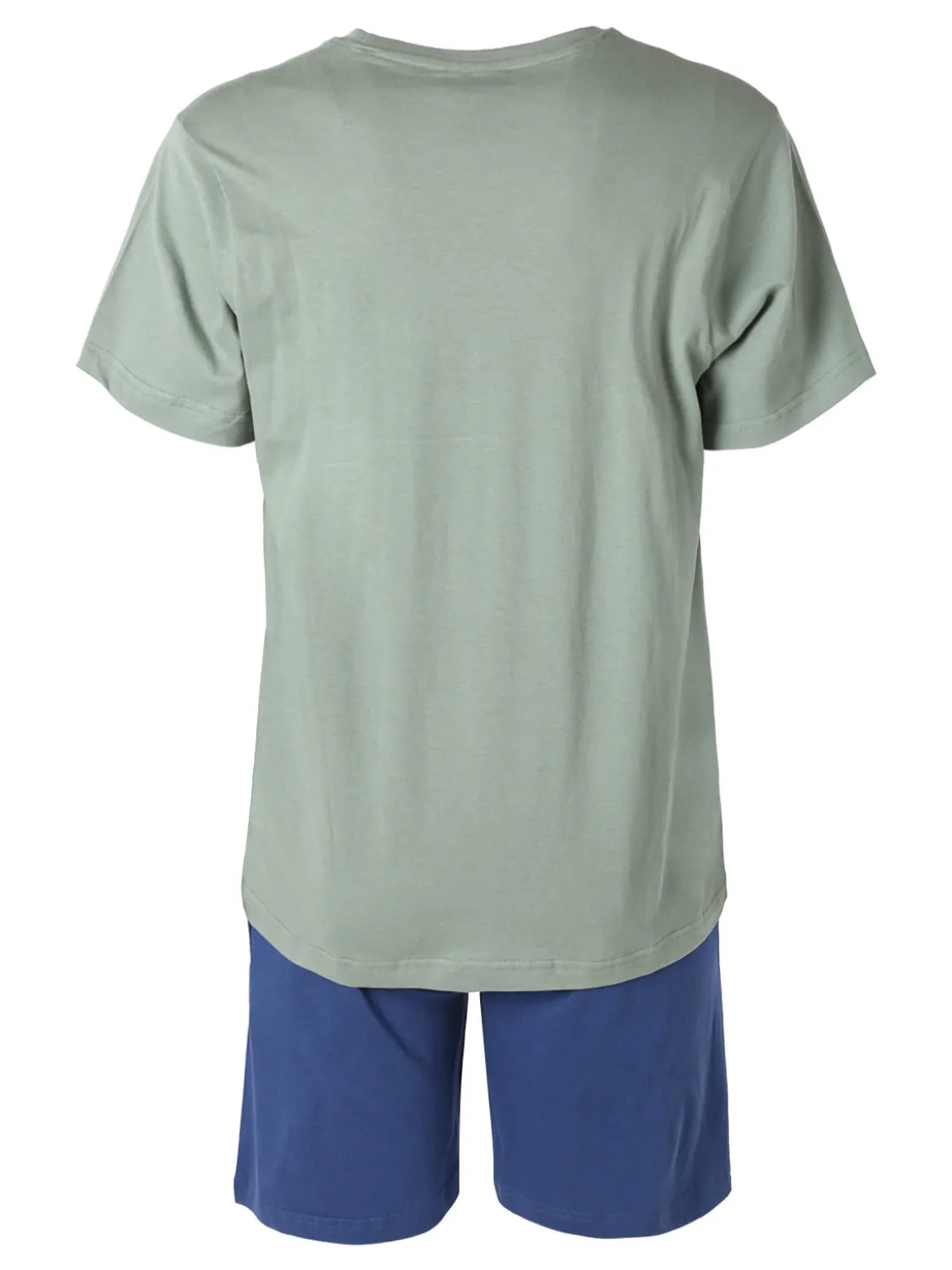 Lonsdale Completo corto da uomo in cotone con logo - pistacchio
