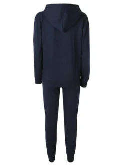 Lonsdale Completo tuta da donna con cappuccio e zip - blu scuro