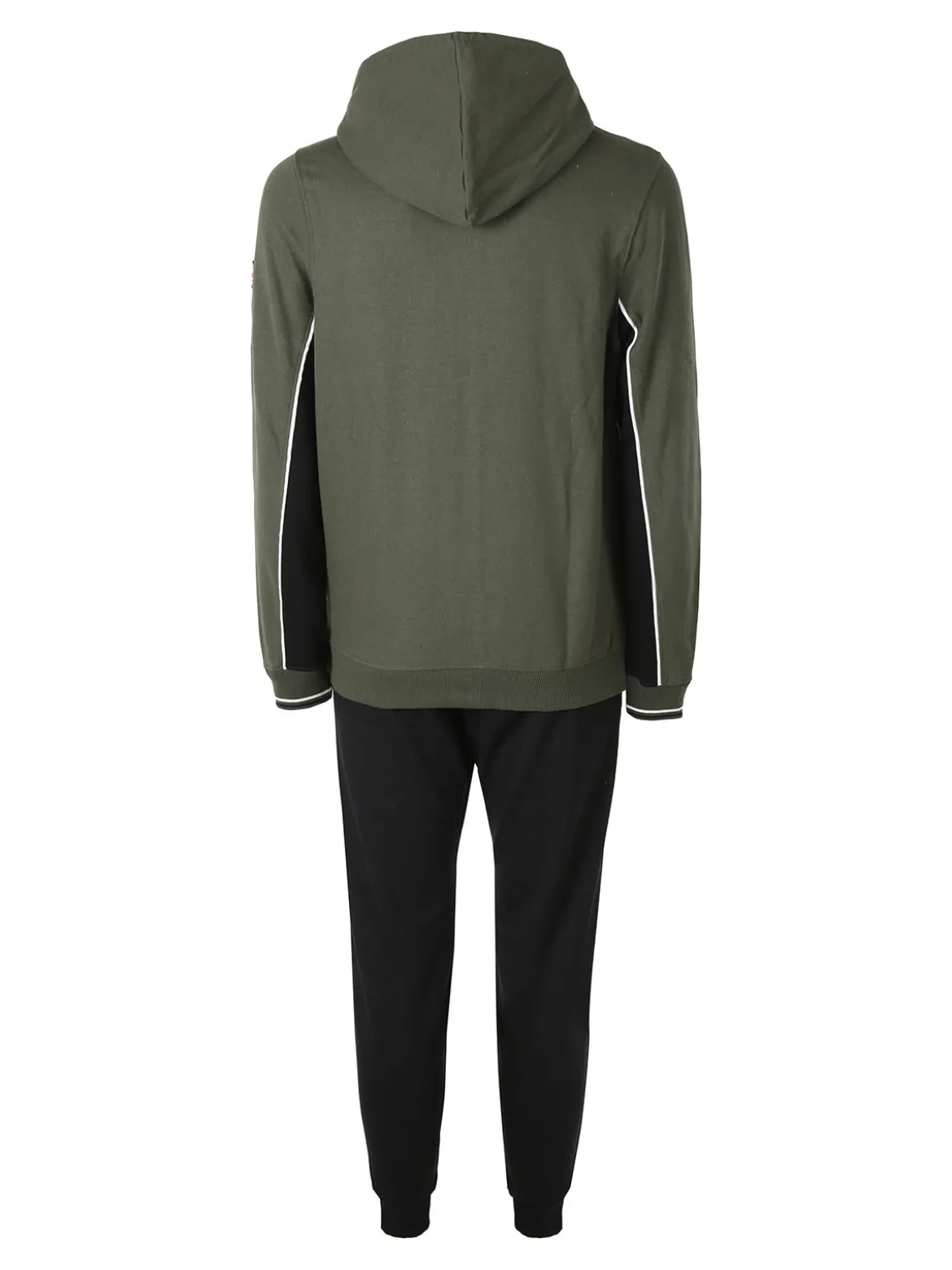 Lonsdale Completo tuta da uomo con cappuccio e zip - oliva