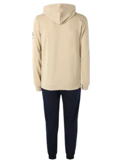 Lonsdale Completo tuta da uomo 2 pezzi con cappuccio e zip - naturale