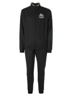 Lonsdale Completo tuta da uomo 2 pezzi con zip intera - nero