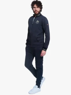 Lonsdale Completo tuta da uomo 2 pezzi con zip intera - nero