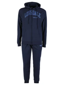 Lonsdale Completo tuta da uomo sportiva con cappuccio e zip
