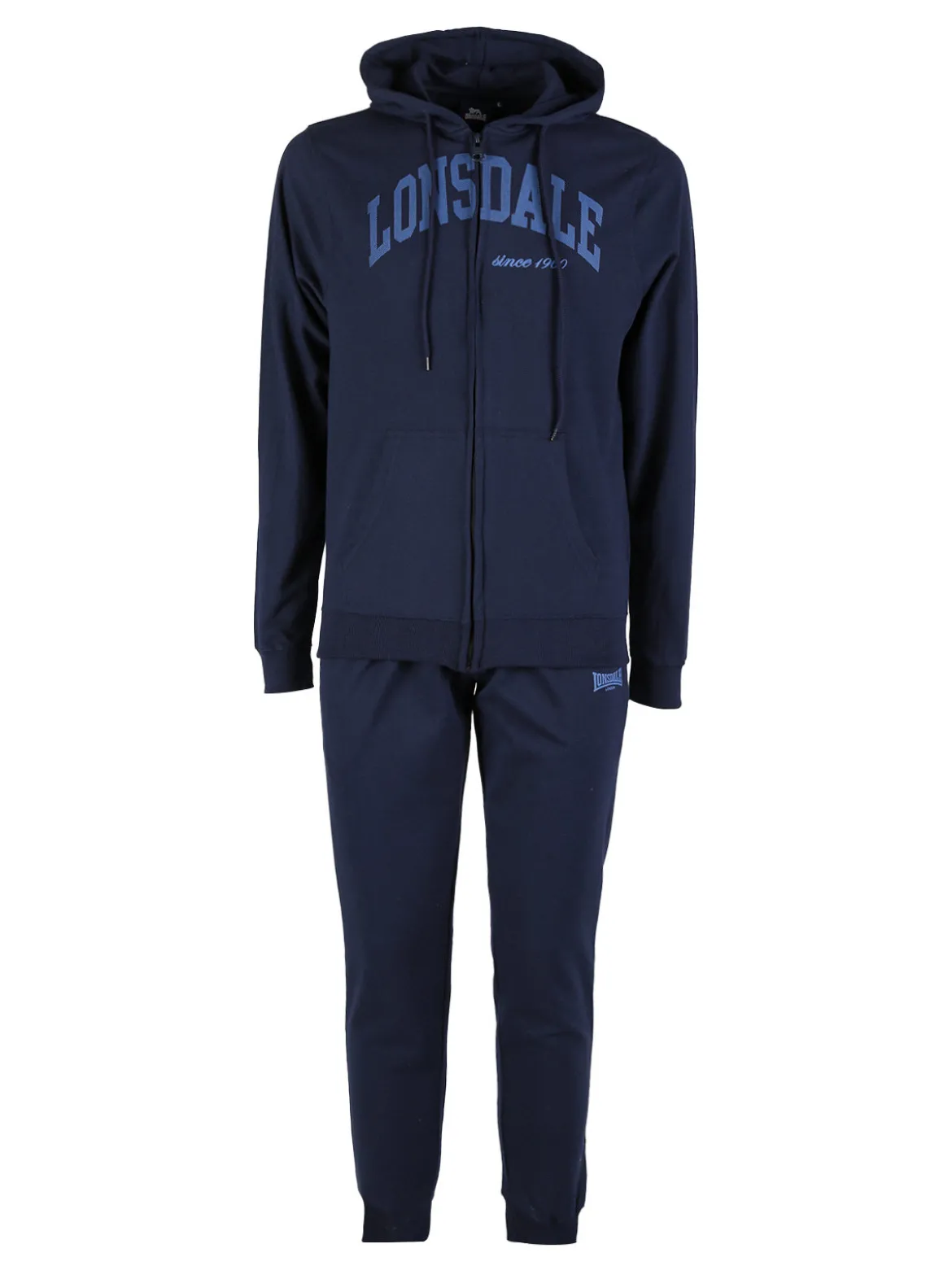 Lonsdale Completo tuta da uomo sportiva con cappuccio e zip