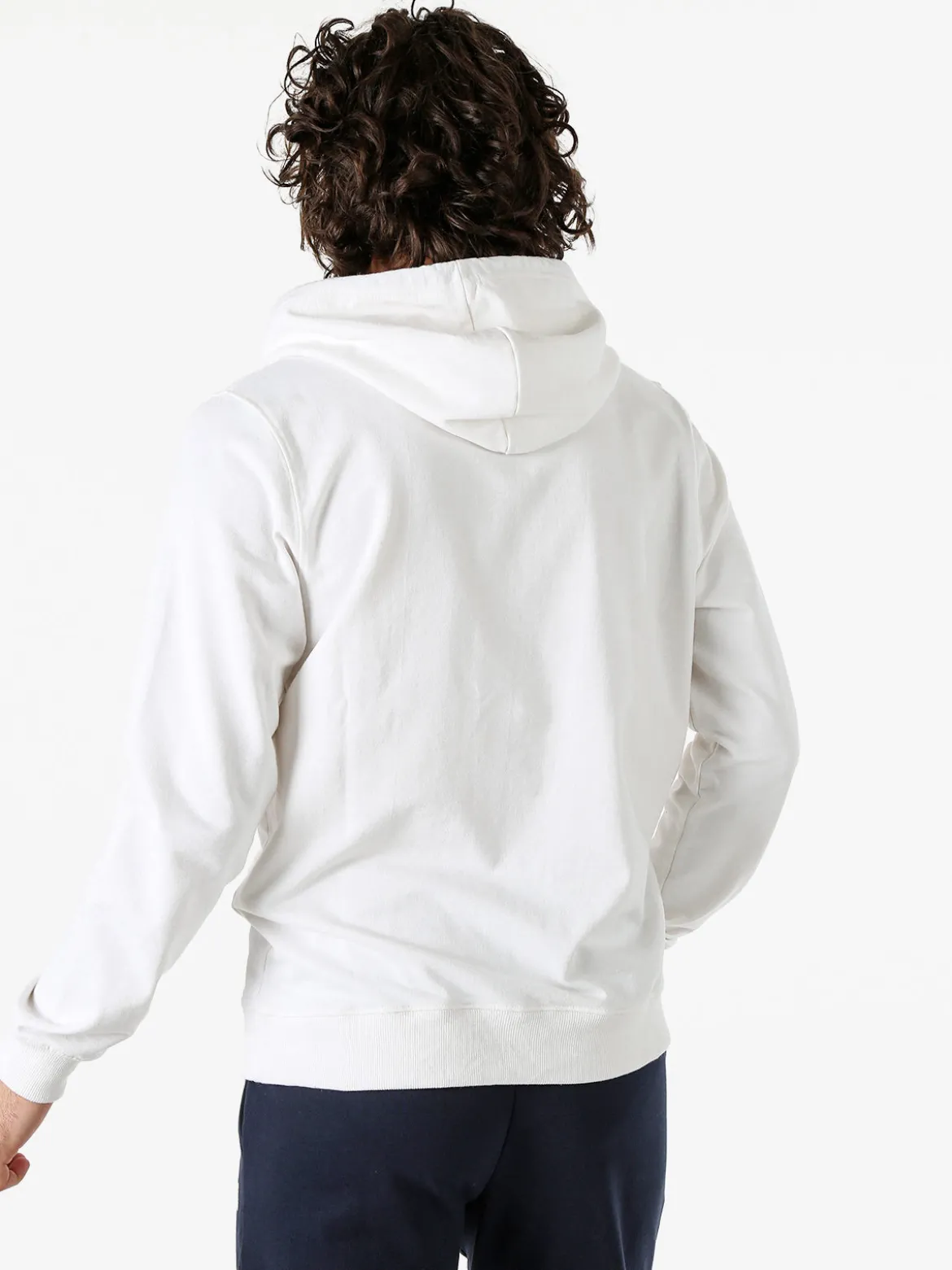Lonsdale Felpa da uomo con cappuccio e logo - bianco