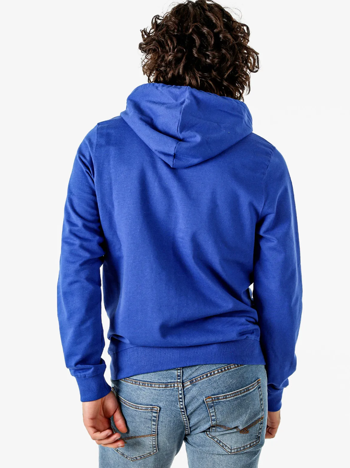 Lonsdale Felpa da uomo con cappuccio e logo - blu