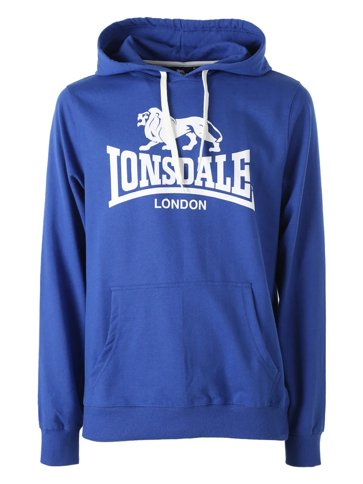 Lonsdale Felpa da uomo con cappuccio e logo - blu