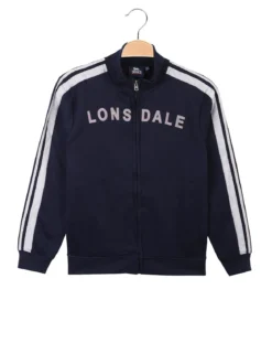 Lonsdale Felpa pesante da bambina con zip completa