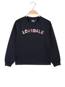 Lonsdale Felpa pesante girocollo da bambina