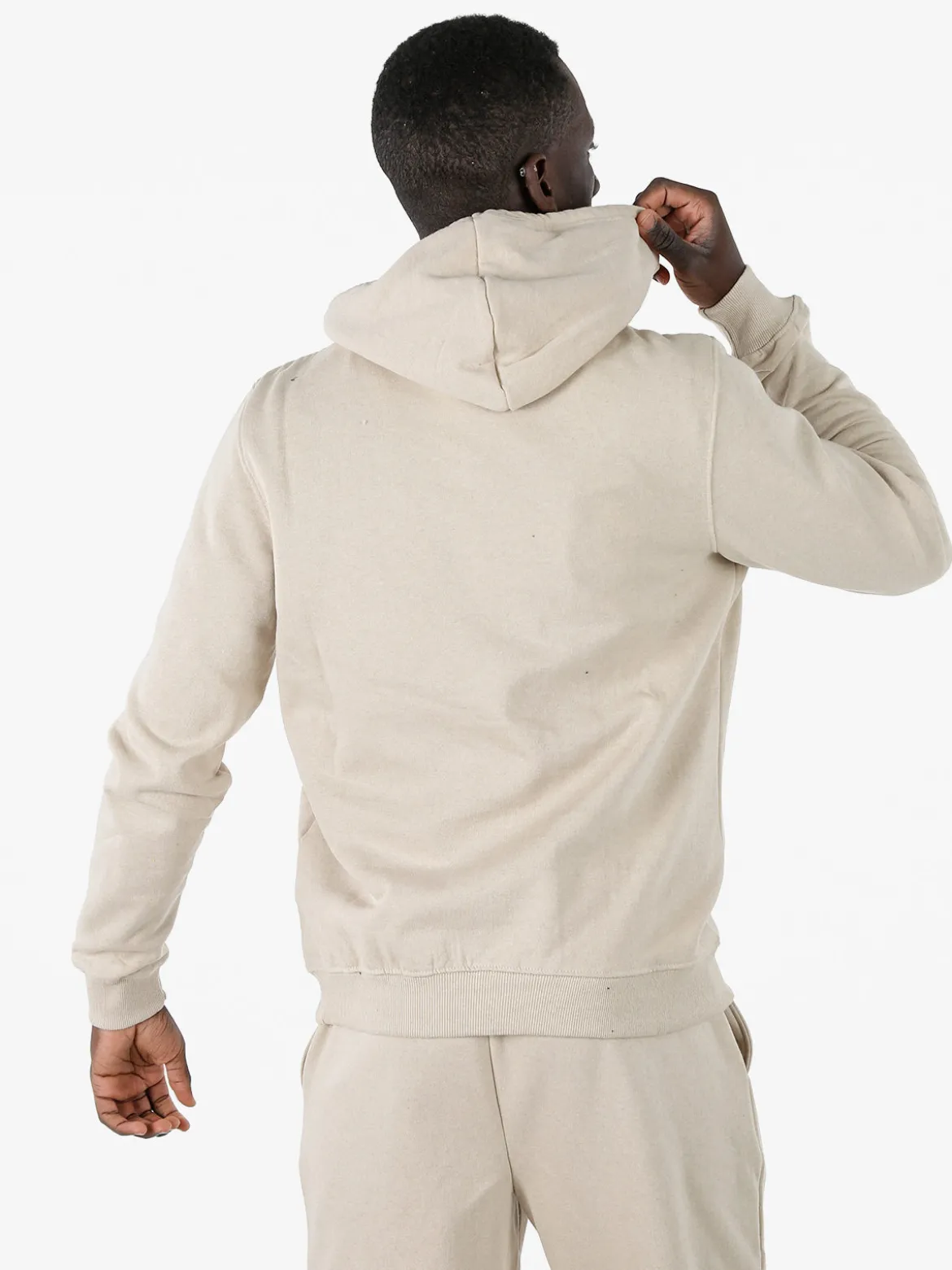 Lonsdale Felpa sportiva da uomo con cappuccio e logo - beige