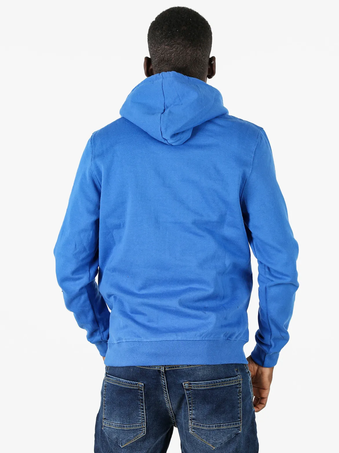 Lonsdale Felpa sportiva da uomo con cappuccio e logo - blu