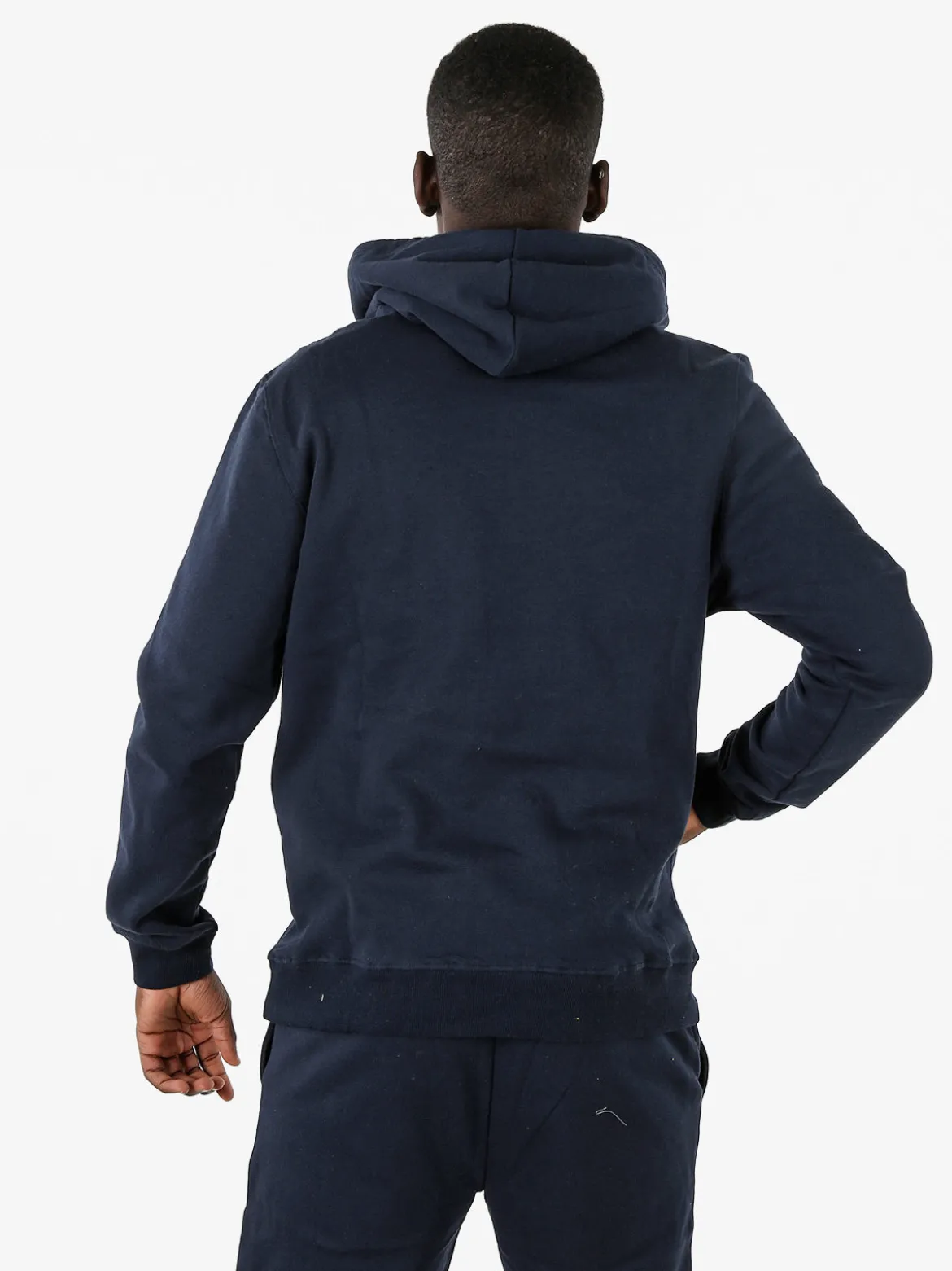 Lonsdale Felpa sportiva da uomo con cappuccio e logo - blu scuro