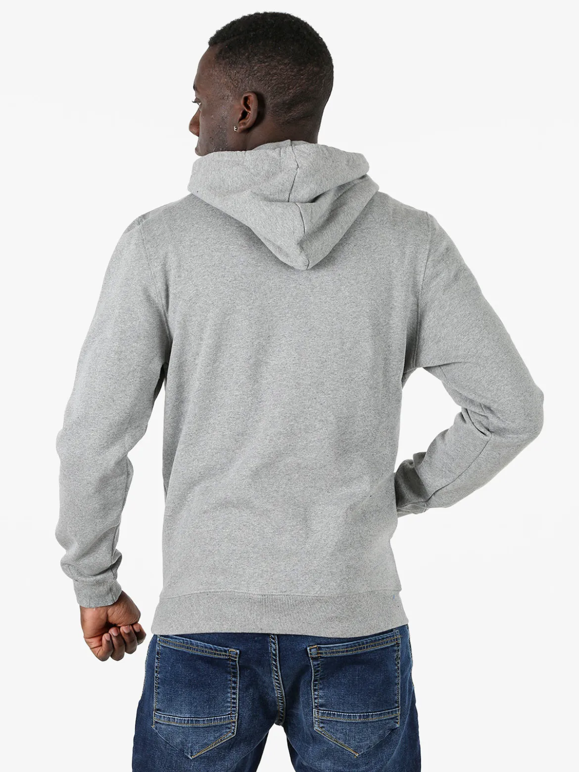 Lonsdale Felpa sportiva da uomo con cappuccio e logo - grigio