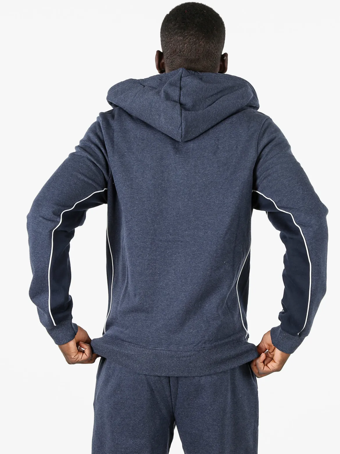Lonsdale Felpa sportiva da uomo con cappuccio e zip - avion