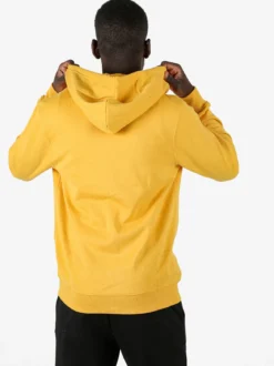 Lonsdale Felpa sportiva da uomo con cappuccio e zip - giallo