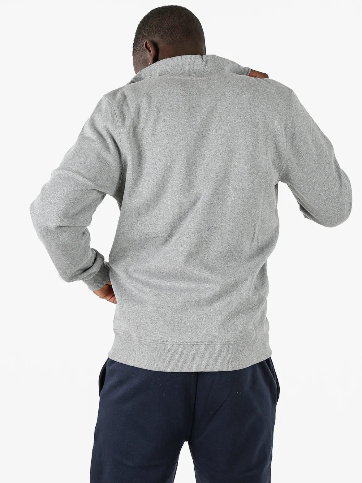 Lonsdale Felpa sportiva da uomo con zip intera - grigio