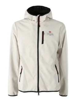 Lonsdale Giacca a vento da uomo con cappuccio e zip - beige
