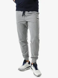 Lonsdale Pantaloni sportivi da uomo con coulisse e polsini - grigio
