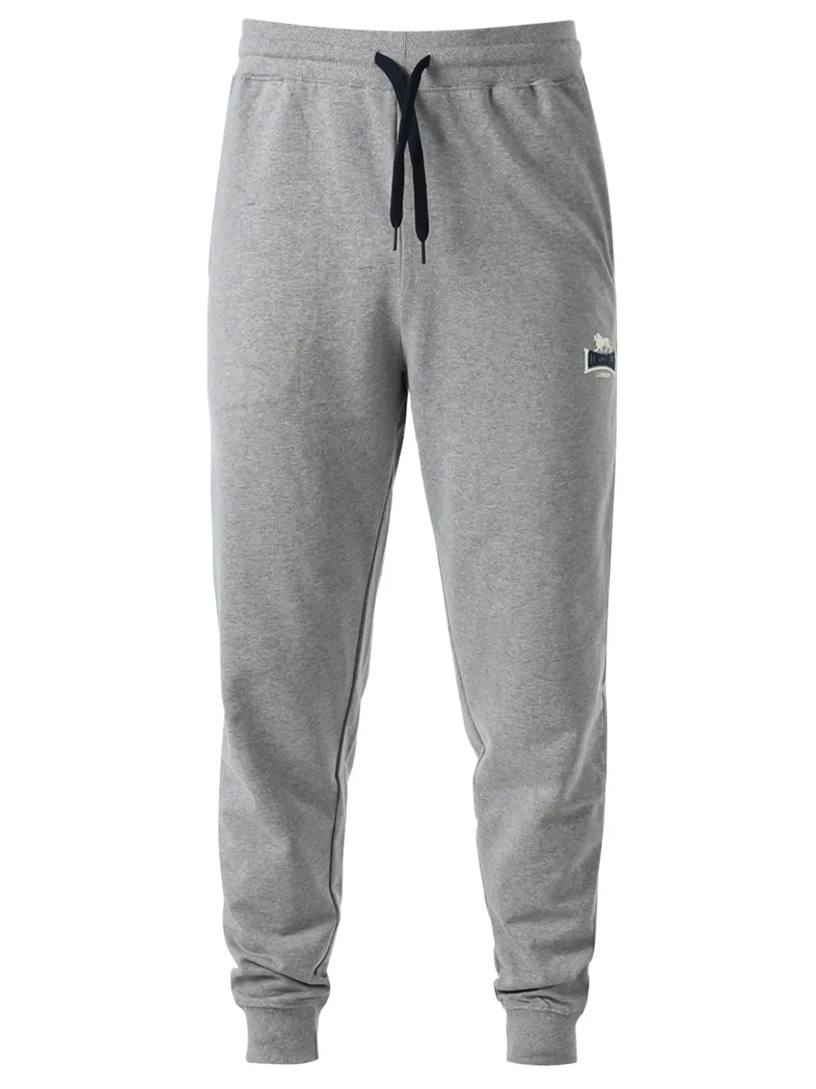 Lonsdale Pantaloni sportivi da uomo con coulisse e polsini - grigio