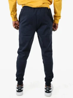 Lonsdale Pantaloni tuta da uomo con coulisse e polsini - blu scuro