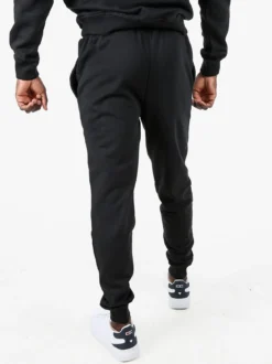 Lonsdale Pantaloni tuta da uomo con coulisse e polsini - nero
