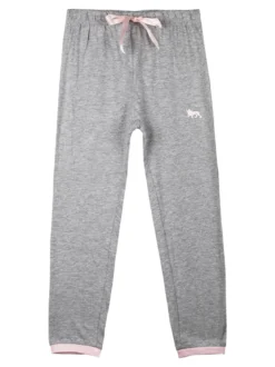 Lonsdale Pigiama lungo da bambina in cotone con stampe