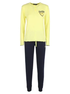Lonsdale Pigiama lungo da donna in cotone