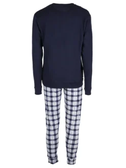 Lonsdale Pigiama lungo da uomo con pantaloni a quadri