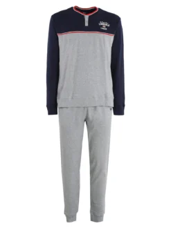Lonsdale Pigiama lungo da uomo in cotone