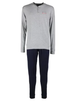 Lonsdale Pigiama lungo da uomo in cotone