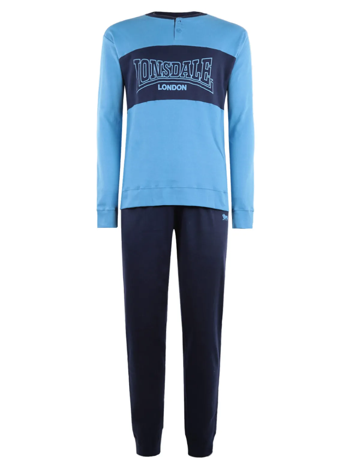 Lonsdale Pigiama lungo da uomo in cotone