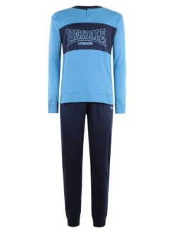 Lonsdale Pigiama lungo da uomo in cotone