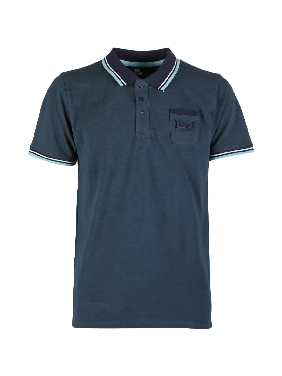 Lonsdale Polo da uomo a maniche corte con taschino