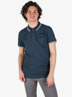 Lonsdale Polo da uomo a maniche corte con taschino