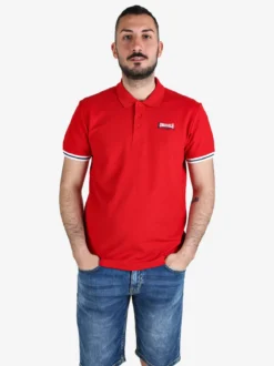 Lonsdale Polo da uomo in cotone a maniche corte
