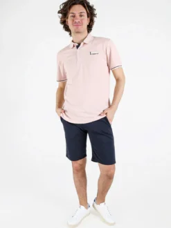 Lonsdale Polo da uomo in cotone a maniche corte
