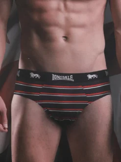 Lonsdale Slip uomo a righe in cotone