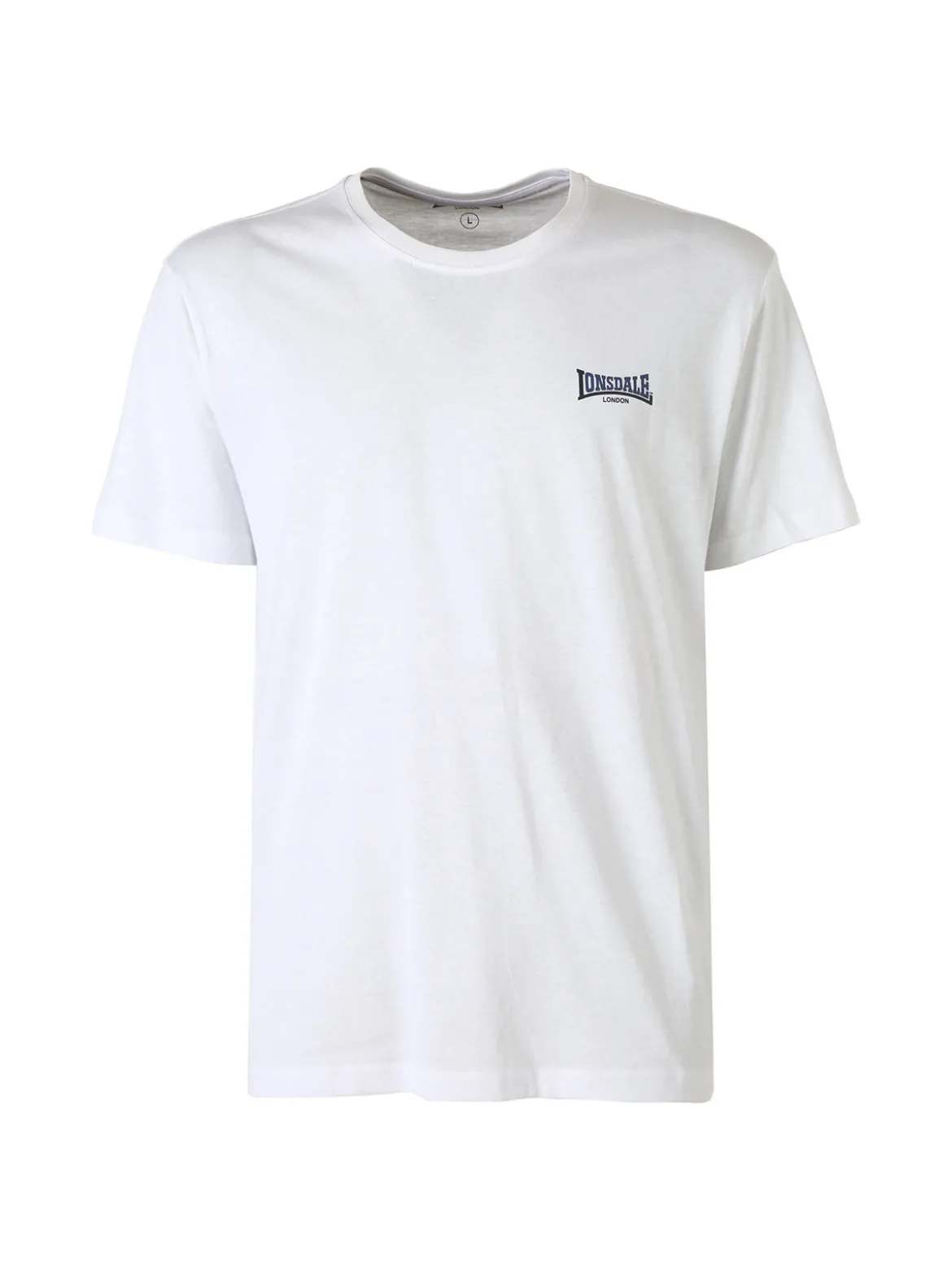 Lonsdale T-shirt da uomo in cotone con logo - bianco