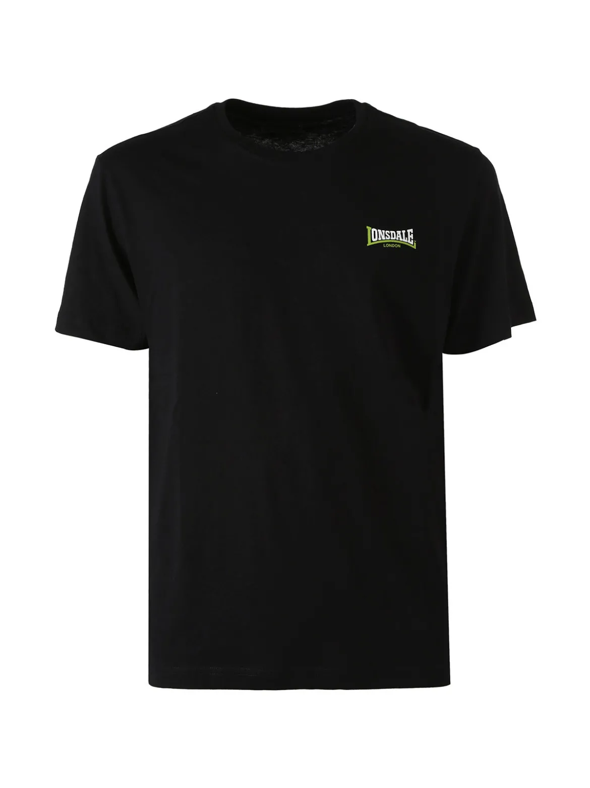 Lonsdale T-shirt da uomo in cotone con logo - nero