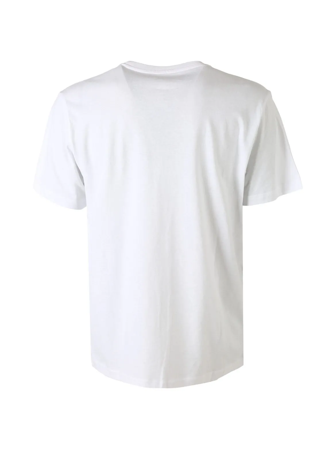 Lonsdale T-shirt da uomo in cotone con maxi stampa logo - bianco