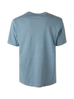 Lonsdale T-shirt da uomo in cotone con maxi stampa logo - cielo