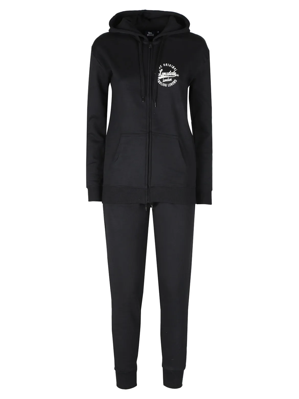 Lonsdale Tuta donna 2 pezzi full zip con cappuccio