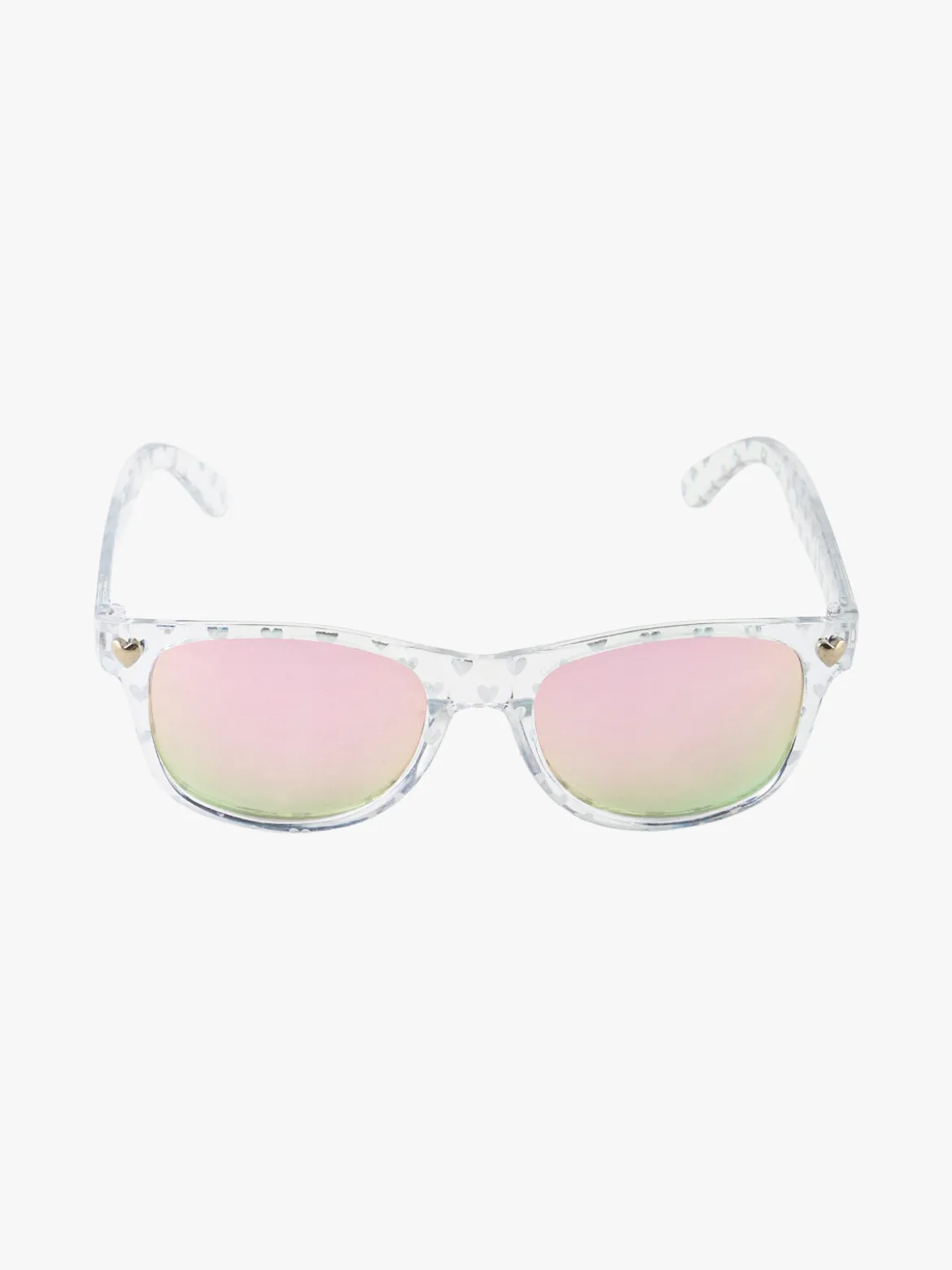 Looks Style Occhiali da sole da bambina con disegni - trasparente