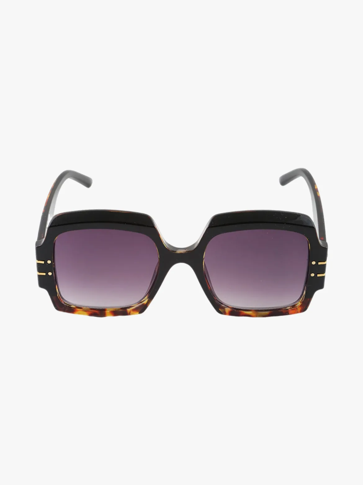 Looks Style Occhiali da sole quadrati da donna - moro